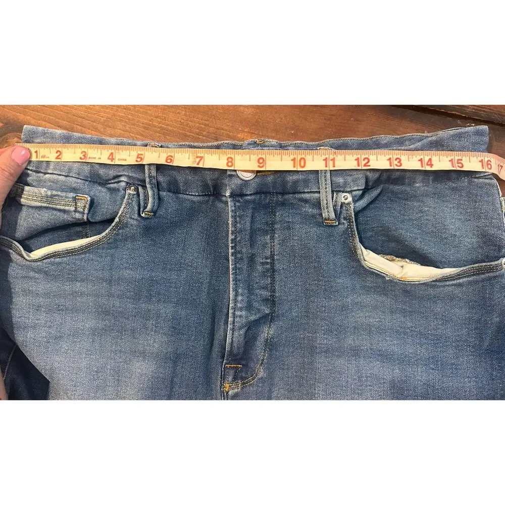 Good American Sz18 High Rise 98.5% Organic Cotton Style:GPSTSR873T Blue Jean - Picture 5 of 7